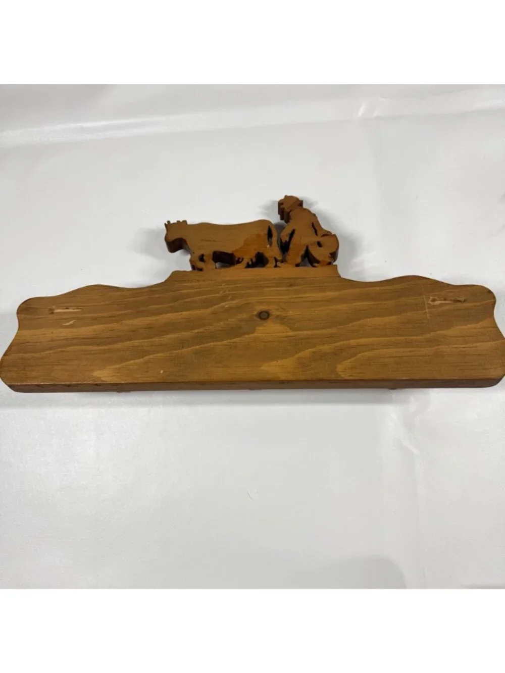 Vintage Coat Rack Wood Pegs Wall Hook Dairy Farmer Rustic Decor Farmhouse
